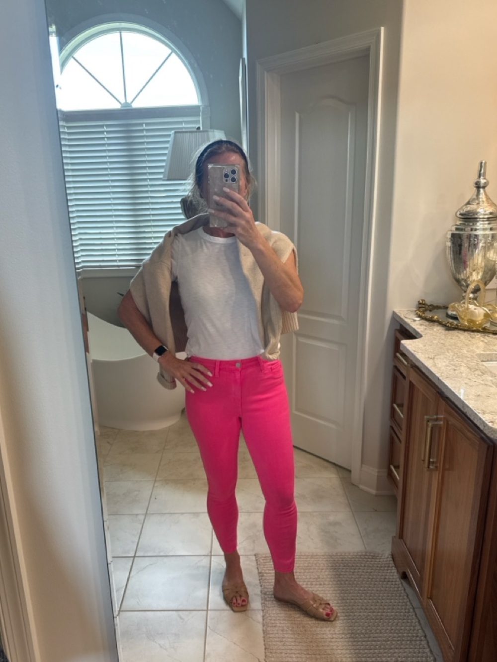 L’AGENCE Margot Pink Skinny Jeans Size 27